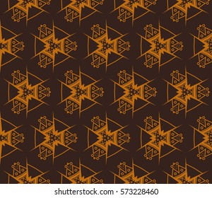Modern stylish texture. Repeating abstract background with chaotic strokes.Vector monochrome seamless pattern