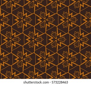 Modern stylish texture. Repeating abstract background with chaotic strokes.Vector monochrome seamless pattern