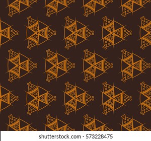 Modern stylish texture. Repeating abstract background with chaotic strokes.Vector monochrome seamless pattern