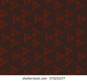 Modern stylish texture. Repeating abstract background with chaotic strokes.Vector monochrome seamless pattern