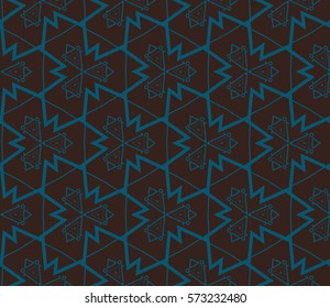 Modern stylish texture. Repeating abstract background with chaotic strokes.Vector monochrome seamless pattern