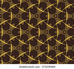 Modern stylish texture. Repeating abstract background with chaotic strokes.Vector monochrome seamless pattern