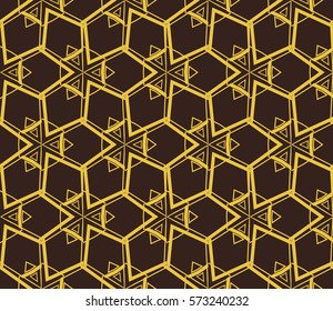 Modern stylish texture. Repeating abstract background with chaotic strokes.Vector monochrome seamless pattern