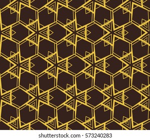 Modern stylish texture. Repeating abstract background with chaotic strokes.Vector monochrome seamless pattern