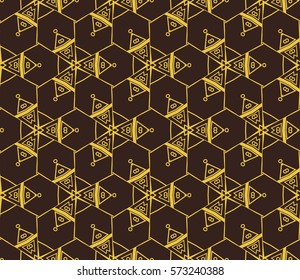 Modern stylish texture. Repeating abstract background with chaotic strokes.Vector monochrome seamless pattern