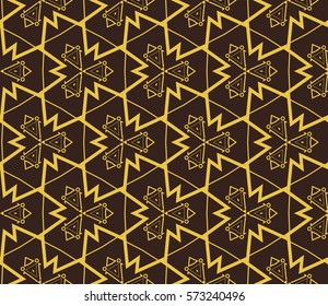 Modern stylish texture. Repeating abstract background with chaotic strokes.Vector monochrome seamless pattern