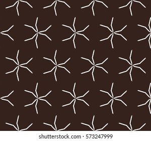 Modern stylish texture. Repeating abstract background with chaotic strokes.Vector monochrome seamless pattern