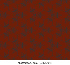 Modern stylish texture. Repeating abstract background with chaotic strokes.Vector monochrome seamless pattern