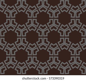 Modern stylish texture. Repeating abstract background with chaotic strokes.Vector monochrome seamless pattern
