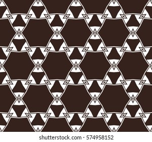 Modern stylish texture. Repeating abstract background with chaotic strokes.Vector monochrome seamless pattern