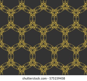 Modern stylish texture. Repeating abstract background with chaotic strokes.Vector monochrome seamless pattern