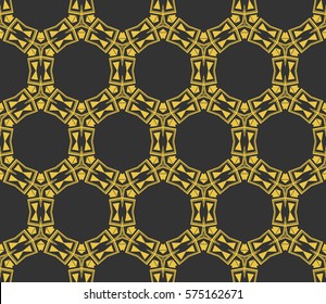 Modern stylish texture. Repeating abstract background with chaotic strokes.Vector monochrome seamless pattern