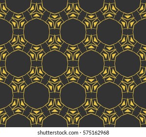 Modern stylish texture. Repeating abstract background with chaotic strokes.Vector monochrome seamless pattern