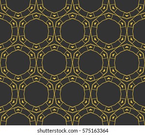 Modern stylish texture. Repeating abstract background with chaotic strokes.Vector monochrome seamless pattern