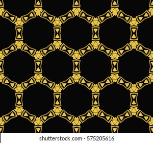 Modern stylish texture. Repeating abstract background with chaotic strokes.Vector monochrome seamless pattern
