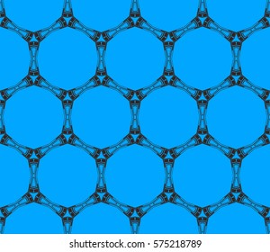 Modern stylish texture. Repeating abstract background with chaotic strokes.Vector monochrome seamless pattern