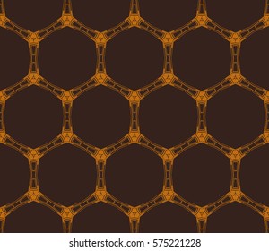 Modern stylish texture. Repeating abstract background with chaotic strokes.Vector monochrome seamless pattern
