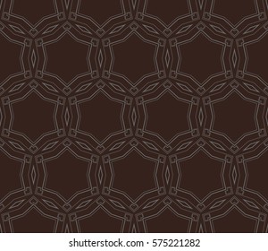 Modern stylish texture. Repeating abstract background with chaotic strokes.Vector monochrome seamless pattern