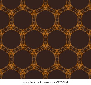 Modern stylish texture. Repeating abstract background with chaotic strokes.Vector monochrome seamless pattern