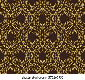 Modern stylish texture. Repeating abstract background with chaotic strokes.Vector monochrome seamless pattern