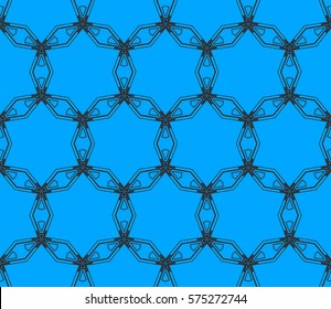 Modern stylish texture. Repeating abstract background with chaotic strokes.Vector monochrome seamless pattern