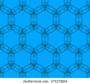 Modern stylish texture. Repeating abstract background with chaotic strokes.Vector monochrome seamless pattern