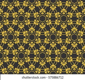 Modern stylish texture. Repeating abstract background with chaotic strokes.Vector monochrome seamless pattern