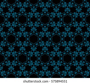 Modern stylish texture. Repeating abstract background with chaotic strokes.Vector monochrome seamless pattern