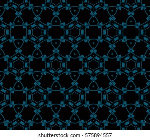 Modern stylish texture. Repeating abstract background with chaotic strokes.Vector monochrome seamless pattern