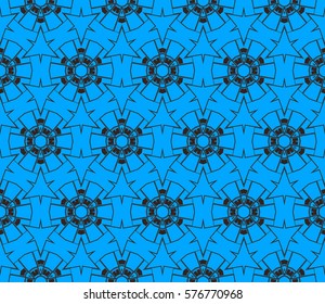 Modern stylish texture. Repeating abstract background with chaotic strokes.Vector monochrome seamless pattern