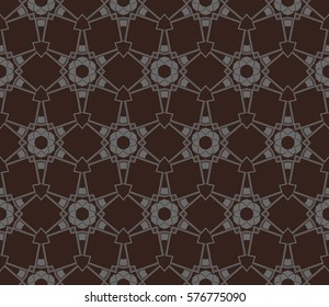 Modern stylish texture. Repeating abstract background with chaotic strokes.Vector monochrome seamless pattern