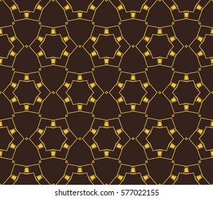 Modern stylish texture. Repeating abstract background with chaotic strokes.Vector monochrome seamless pattern