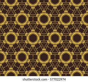 Modern stylish texture. Repeating abstract background with chaotic strokes.Vector monochrome seamless pattern