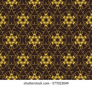 Modern stylish texture. Repeating abstract background with chaotic strokes.Vector monochrome seamless pattern
