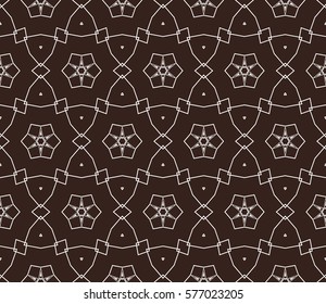 Modern stylish texture. Repeating abstract background with chaotic strokes.Vector monochrome seamless pattern