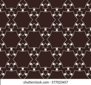Modern stylish texture. Repeating abstract background with chaotic strokes.Vector monochrome seamless pattern