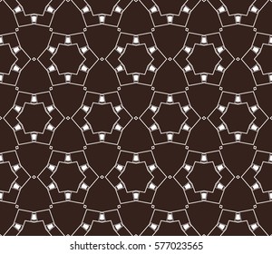 Modern stylish texture. Repeating abstract background with chaotic strokes.Vector monochrome seamless pattern