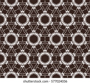 Modern stylish texture. Repeating abstract background with chaotic strokes.Vector monochrome seamless pattern