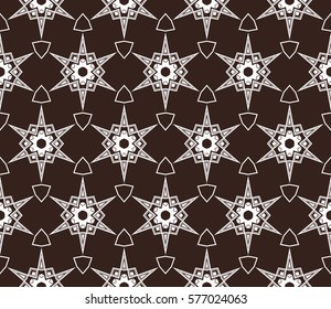 Modern stylish texture. Repeating abstract background with chaotic strokes.Vector monochrome seamless pattern