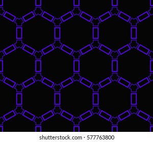 Modern stylish texture. Repeating abstract background with chaotic strokes.Vector monochrome seamless pattern