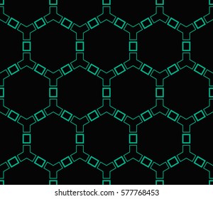Modern stylish texture. Repeating abstract background with chaotic strokes.Vector monochrome seamless pattern