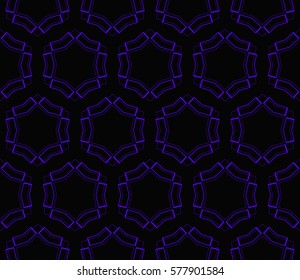 Modern stylish texture. Repeating abstract background with chaotic strokes.Vector monochrome seamless pattern