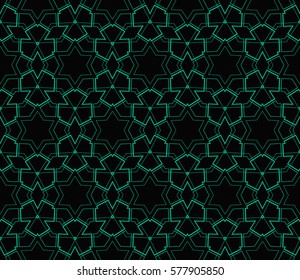 Modern stylish texture. Repeating abstract background with chaotic strokes.Vector monochrome seamless pattern