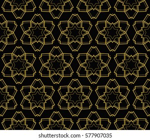 Modern stylish texture. Repeating abstract background with chaotic strokes.Vector monochrome seamless pattern