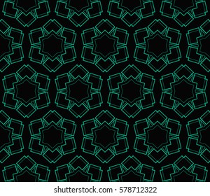 Modern stylish texture. Repeating abstract background with chaotic strokes.Vector monochrome seamless pattern