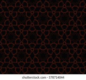 Modern stylish texture. Repeating abstract background with chaotic strokes.Vector monochrome seamless pattern