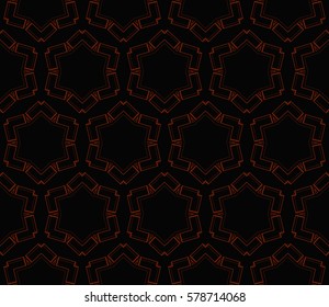 Modern stylish texture. Repeating abstract background with chaotic strokes.Vector monochrome seamless pattern