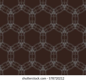 Modern stylish texture. Repeating abstract background with chaotic strokes.Vector monochrome seamless pattern