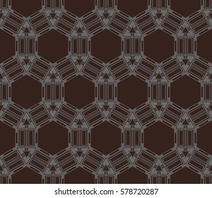 Modern stylish texture. Repeating abstract background with chaotic strokes.Vector monochrome seamless pattern