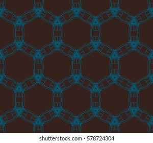 Modern stylish texture. Repeating abstract background with chaotic strokes.Vector monochrome seamless pattern